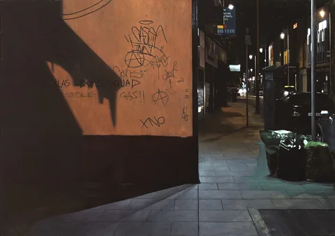 Francis Matthews, STREET VIEW, oil on canvas
