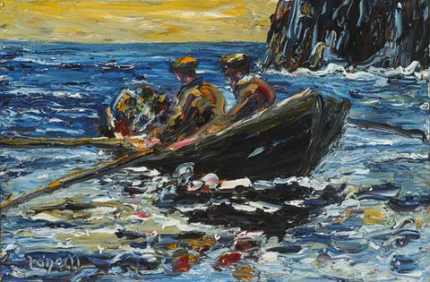 FULL LOAD by Liam O'Neill, oil on canvas, sold May 2015