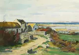 Anne Primrose Jury, HOMESTEAD ON A BYGONE EVENING, COUNTY DONEGAL