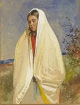 Erskine Nicol, YOUNG WOMAN IN SHAWL