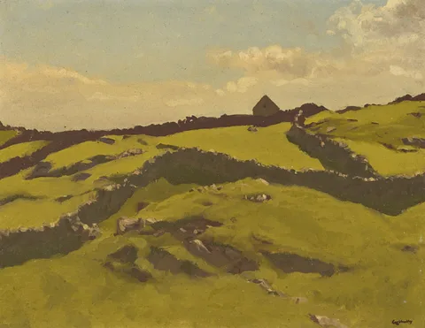 Cecil Galbally, LANDSCAPE, oil on board