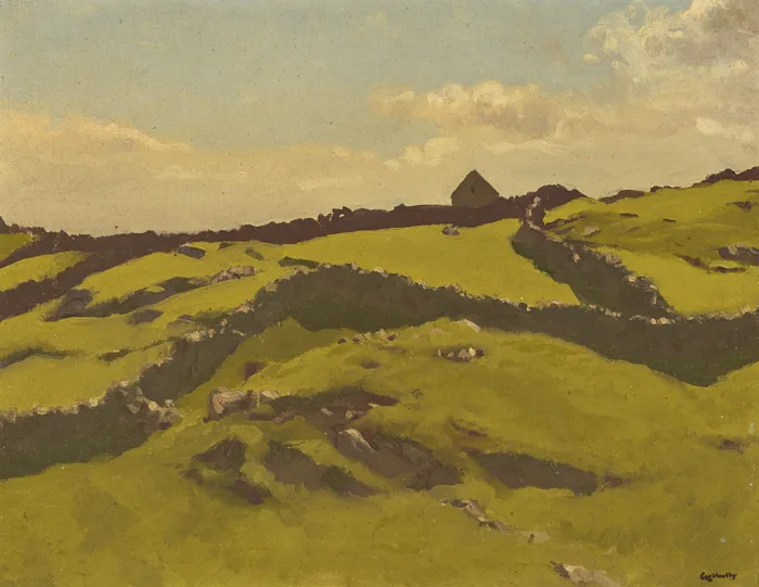 LANDSCAPE by Cecil Galbally, oil on board, sold Feb 2015