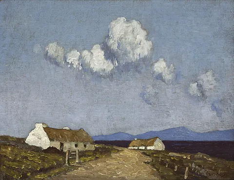 Paul Henry, LANDSCAPE, CONNEMARA, 1940s, oil on canvas laid on board