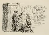 Jack Butler Yeats, THE BAR, c.1890s-1900