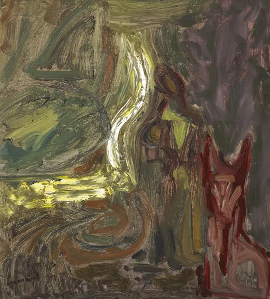 CLEAR MOUNTAIN STREAM by Nano Reid, oil on board, sold Feb 2015