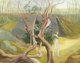 Barbara Warren, FIGURE AMONG TREES
