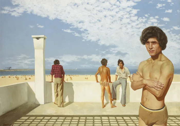 ATLAS BEACH by Patrick Hennessy, oil on canvas, sold Feb 2015