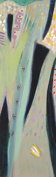 Tony O'Malley, CROW FEATHERS, 1987, oil and incising on board