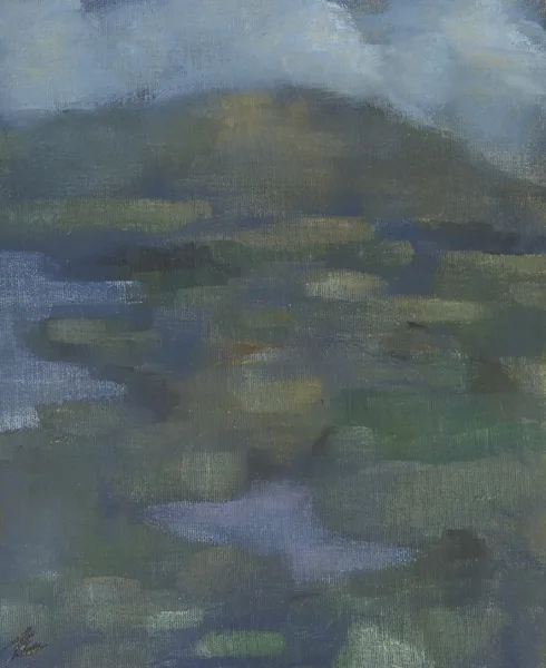 WESTERN LANDSCAPE by Peter Collis, oil on canvas board, sold Feb 2015