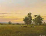 Padraig Lynch, CATTLE AT DUSK, ARDEE BOG