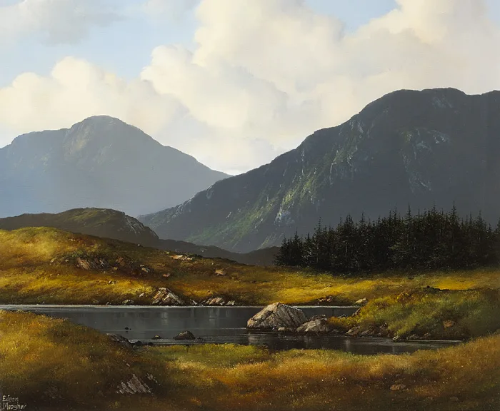 CONNEMARA SCENE by Eileen Meagher, oil on canvas, sold Feb 2015