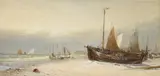Edwin Hayes, BOATS ON A BEACH