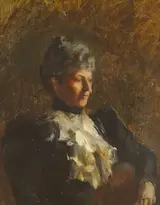 Sarah Purser, PORTRAIT OF A LADY WITH JABOT BLOUSE