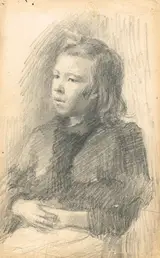Sarah Purser, SKETCHBOOK OF 20 WORKS INCLUDING PORTRAITS AND LIFE DRAWING