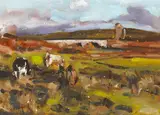 Michael Hanrahan, CATTLE GRAZING NEAR LAHINCH, COUNTY CLARE