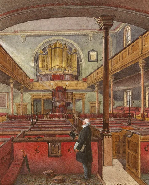 John Sowden, KIRKGATE CHAPEL, watercolour over pencil