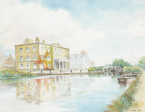 Frederick Howard Knee, VIEW OF PORTOBELLO HOUSE, watercolour