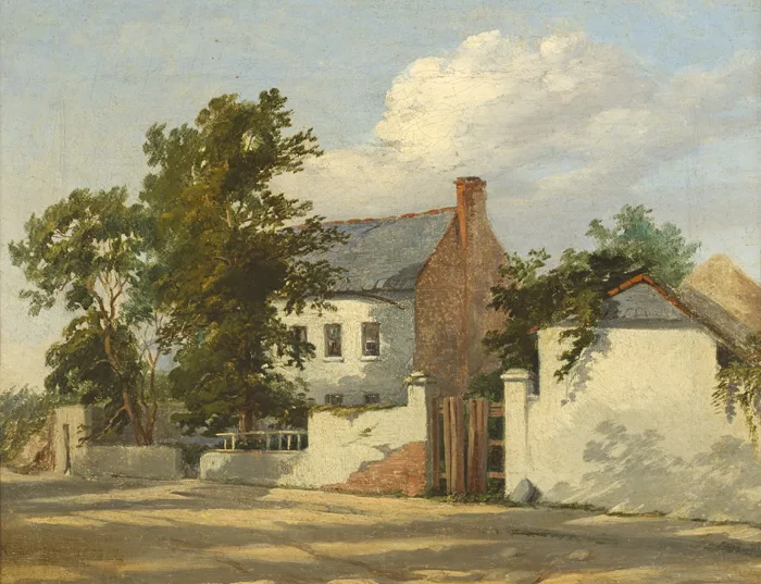 COTTAGE by William Howis, 1857, oil on canvas, offered Dec 2014