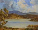 Padraic Woods, LAKE AND MOUNTAIN SCENE