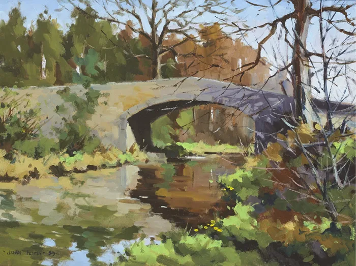 John Flinn, MILFORD, COUNTY CARLOW, 1989, oil on canvas