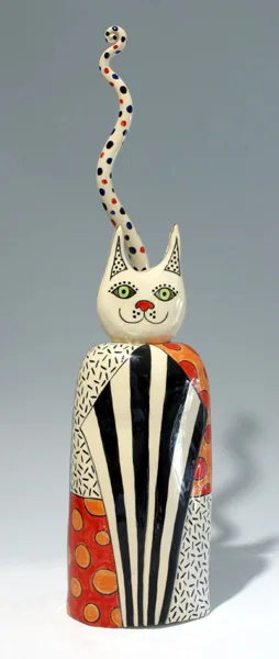 CAT by Ann-Marie Robinson, 2009, ceramic; (unique), sold Dec 2014