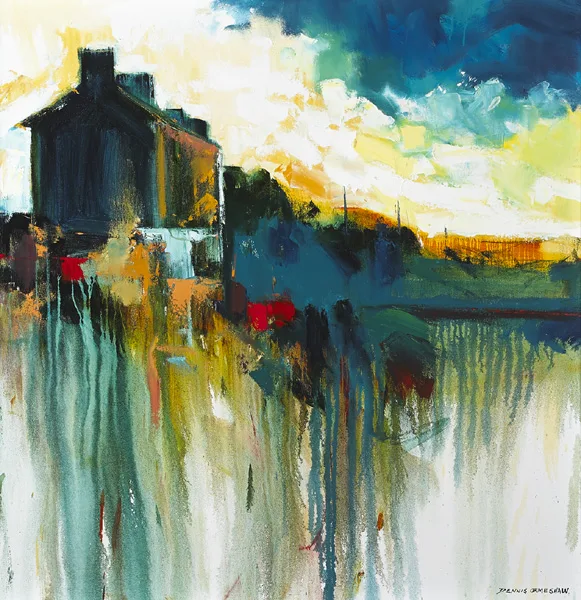 TOWARDS BARRHILL, PORTAFERRY, COUNTY DOWN by Dennis Orme Shaw, 2010, oil on canvas, sold Dec 2014