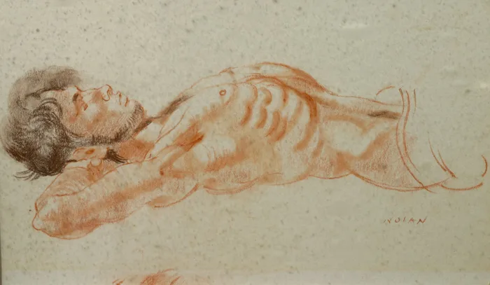 FIGURE STUDY by James Nolan, pastel, offered Dec 2014