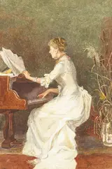 Mildred Anne Butler, AN OLD SONG" [PORTRAIT OF THE ARTIST'S SISTER ESSIE BUTLER], 1886"