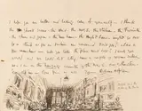 William Orpen, ILLUSTRATED LETTER TO SIR HUGH LANE: PUZZLE FIND THE OWNER OF THE STUDIO (c.1906-1908)