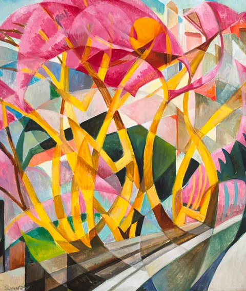 Mary Swanzy, TREES, oil on canvas
