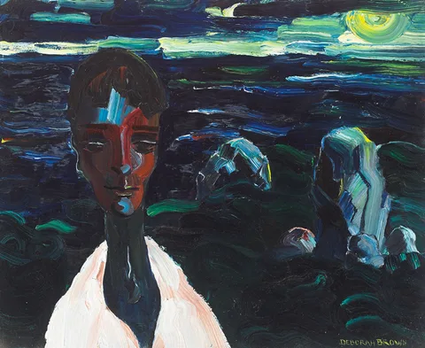 Deborah Brown, MAN SEA AND SKY, c.1951-1953, oil on board