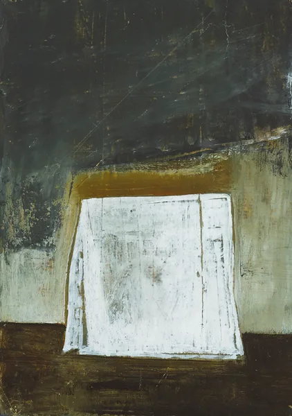 FOLDED ENVELOPE by Charles Brady, oil on paper, sold May 2014