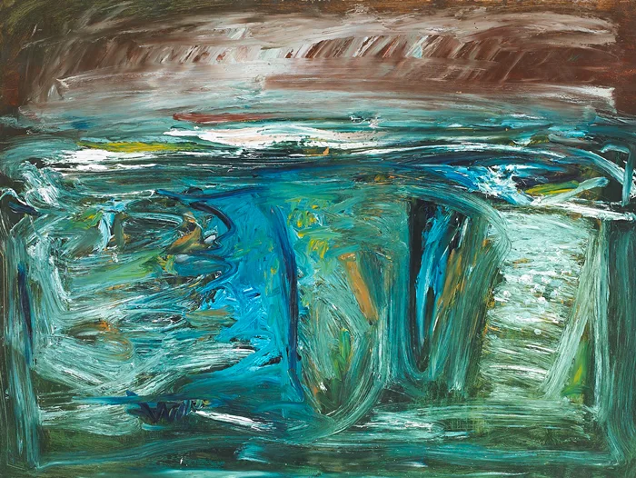 SHORELINE SLIGO by Seán McSweeney, 1991, oil on board, offered May 2014