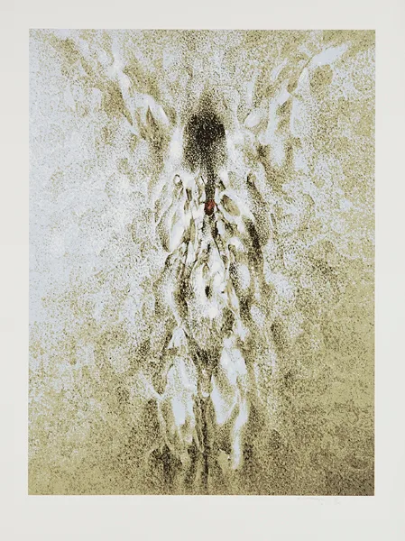 HUMAN IMAGE XI by Louis le Brocquy, 2005, silkscreen print; (no. 35 from an edition of 75), sold May 2014