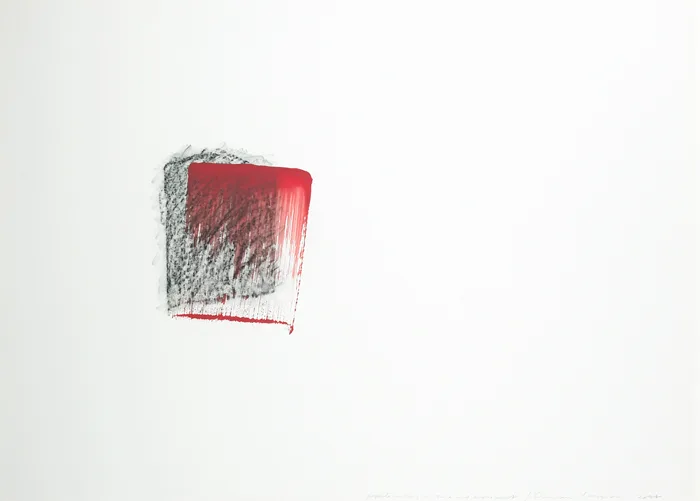 UNTITLED by Ciarán Lennon, 2008, graphite rubbing on stone and acrylic paint on paper, offered May 2014