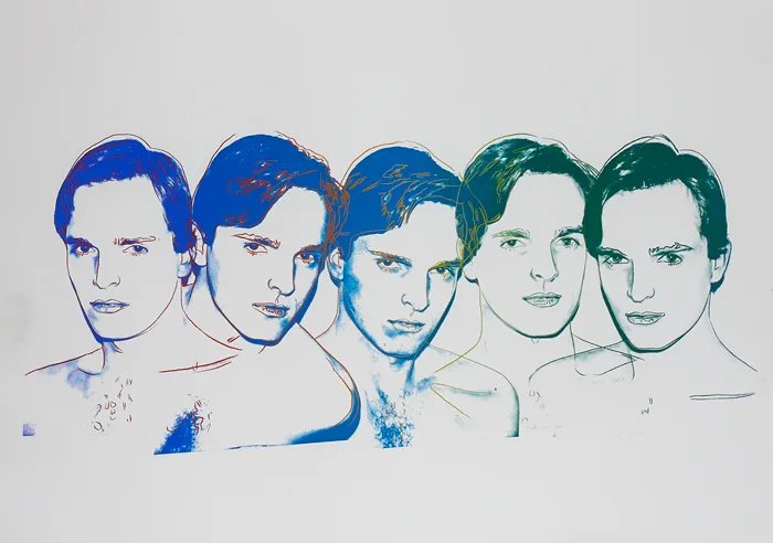 MIGUEL BOSÉ by Andy Warhol, 1983, screenprint in colour on Saunder Waterford paper, sold May 2014