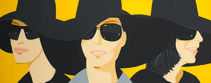 BLACK HAT IV by Alex Katz, 2012, 68 colour screenprint; (no. 11 from an edition of 50), sold May 2014