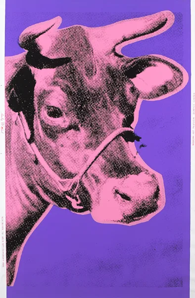 COW by Andy Warhol, 1976, screenprint, sold May 2014