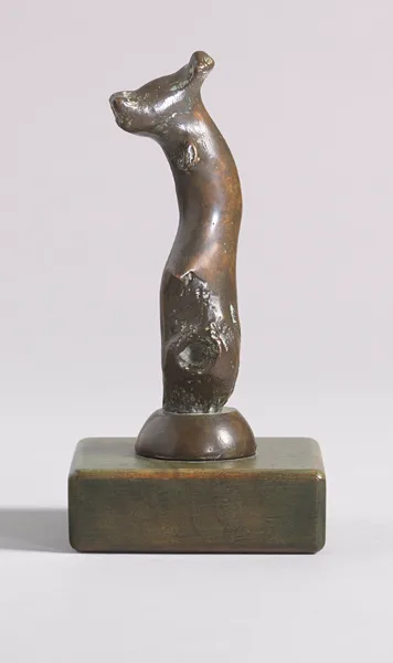 TREE FIGURE by Henry Moore, 1979, bronze on wooden base; (no. 1 from an edition of 9), sold May 2014