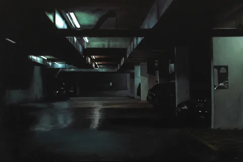 Francis Matthews, UNDERGROUND CAR PARK, DUBLIN, 2003, oil on canvas