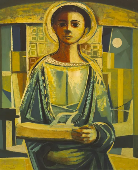 Daniel O'Neill, BOY CHRIST, oil on board