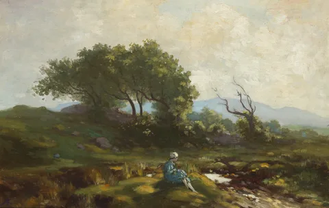 CONTEMPLATION by George Russell, oil on canvas, sold Feb 2014