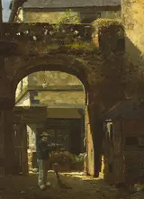 Walter Osborne, SUNSHINE AND SHADOW, [LA RUE DE L'APPORT], DINAN