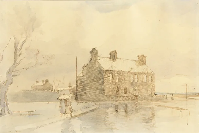 NEWCASTLE by Tom Carr, 1943, watercolour, offered Feb 2014