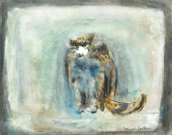 AGING CAT by Patrick Collins, 1969, oil on board, sold Feb 2014