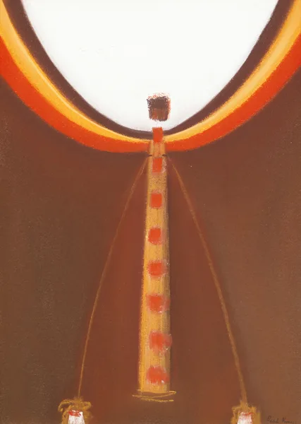Cecil King, CIRCUS THEME, c.1966-1968, oil pastel on paper