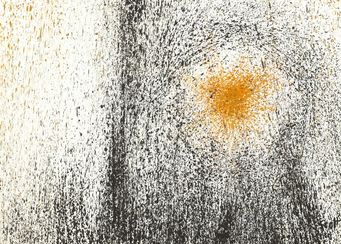 Patrick Scott, MORNING, ink and gouache