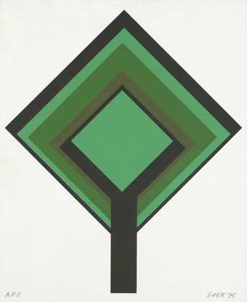 CHRISTMAS by Patrick Scott, 1975, screenprint; (artist's proof, no. 5), sold Feb 2014