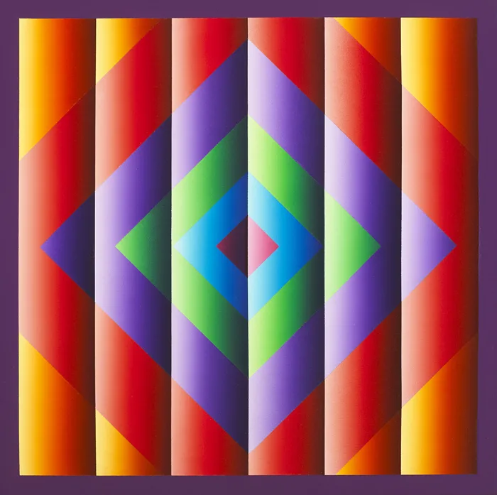 LINEAR TRANSLUCENCE NO. 2 by Francis Tansey, 2011, acrylic on canvas, offered Feb 2014
