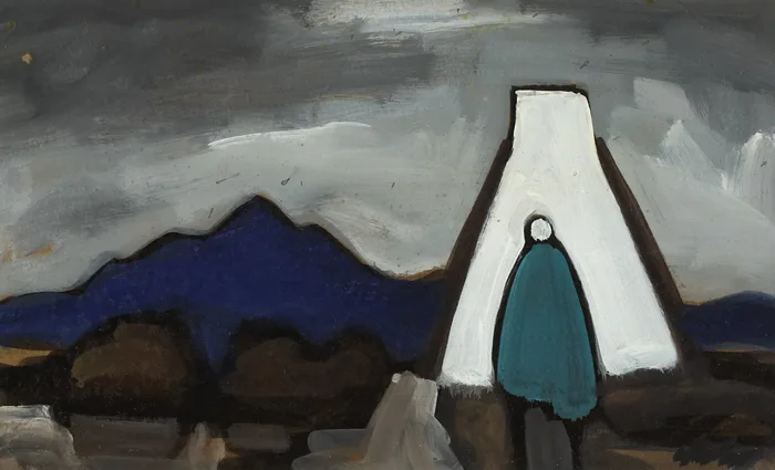SINGLE SHAWLIE by Markey Robinson, oil on board, sold Feb 2014